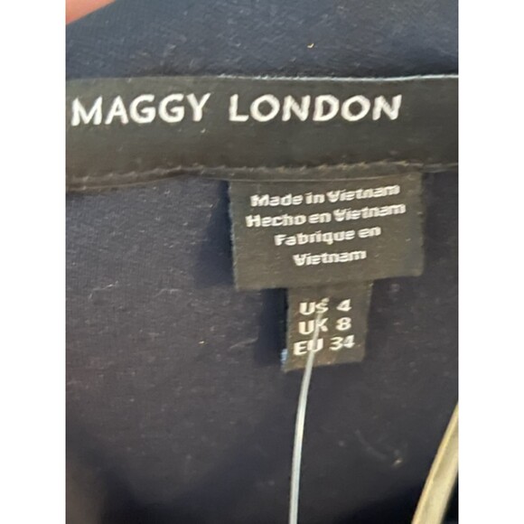 Maggy London black dress NWOT, size 4 - Picture 4 of 5